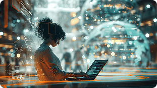 Woman working